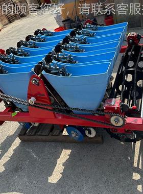 拉拖机引大蒜播机 汽油六行WMW大蒜种点播机 电动三行牵种蒜机