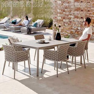 欧天户北外沙发绳庭院B165别墅休闲组合露室外防晒编单人藤家具沙