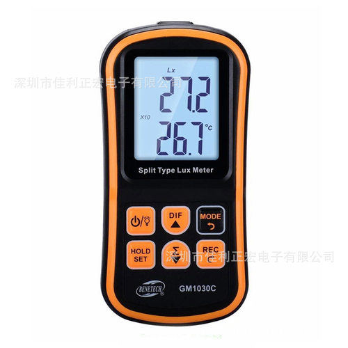 标智GM1030/GM1030C/GM1040/GM1040B照度表温度照度数字照度计