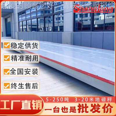 广东加厚电子过地磅磅秤10TSLG10020吨30吨5吨称重6m-24米100吨汽