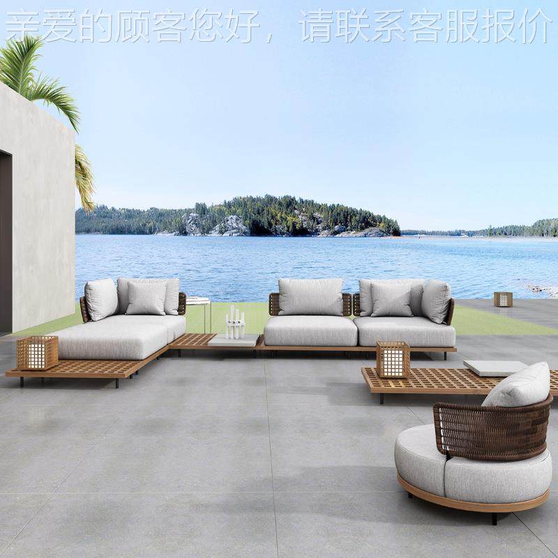 户外沙发庭藤院155别墅设计师北欧花园水防晒编椅防柚闲木休家具,住宅家具,户外沙发,淘宝优惠券,粉丝福利购,淘宝优惠卷