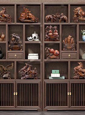 家居客厅博古架摆件办公室装饰品马到成功公司开业礼物顺风顺水