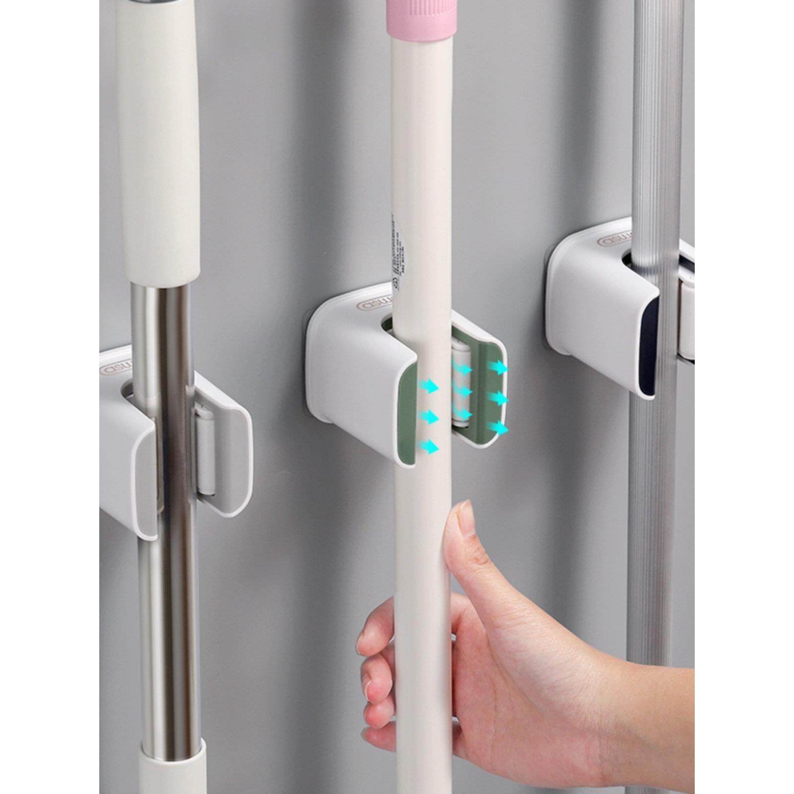 拖把挂钩粘胶卫生间壁挂拖把夹卡扣收纳挂架免打孔扫把无痕挂勾,收纳整理,挂钩/粘钩,淘宝优惠券,粉丝福利购,淘宝优惠卷