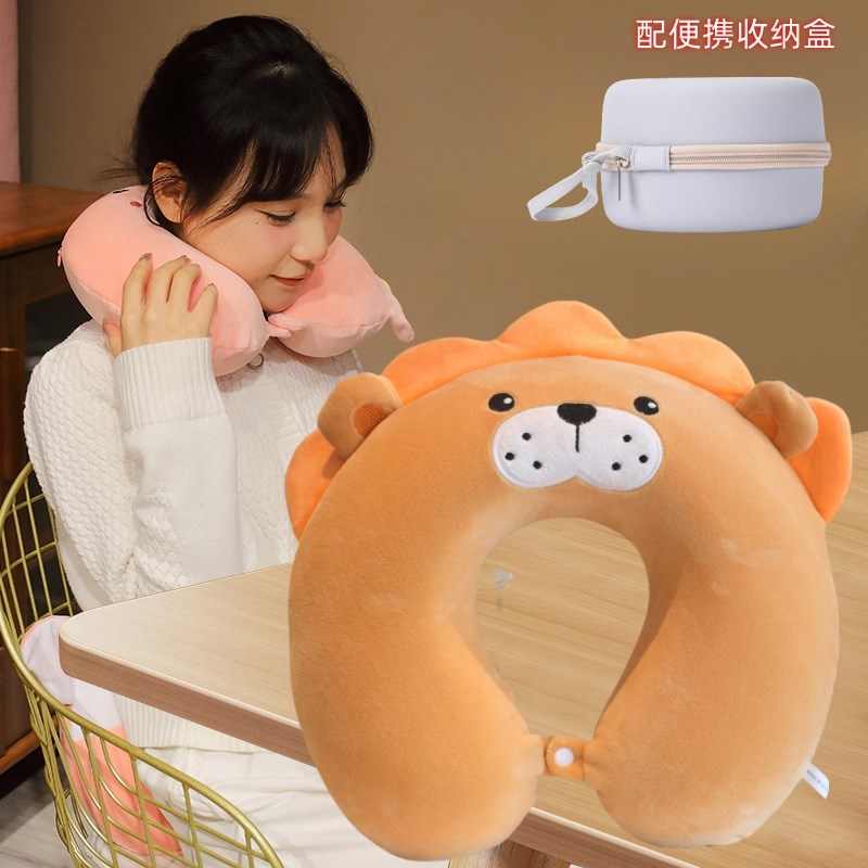 护颈枕u型枕旅行颈椎枕头记忆棉头枕u形脖枕护脖子靠枕飞机枕便携