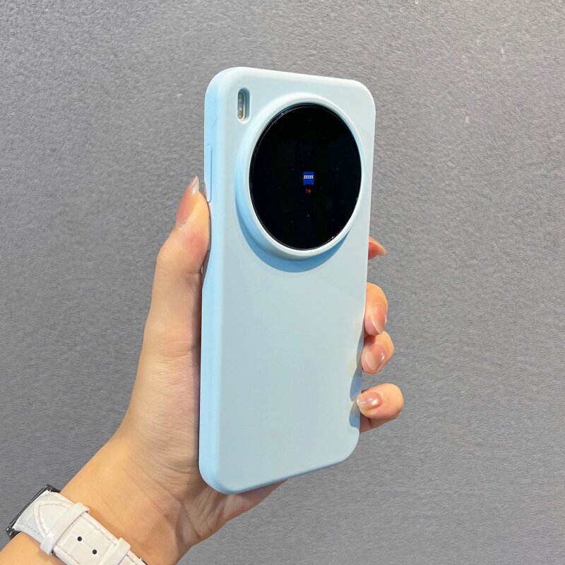 青雾蓝适用于vivoX300s磨砂硅胶手机壳全包防摔X300软糯高级感X300Pro新款X200pro纯色防摔手机壳男女款x100s