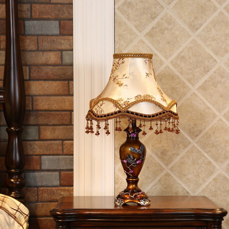 欧式台灯浪漫时尚温馨少女婚房插电式可调光房间卧室床头柜床头灯