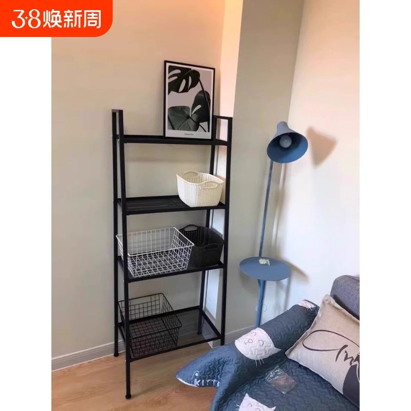 铁艺储物架客厅收纳架阳台置物落地花架多层放置承重大容量分层