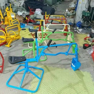 游乐场儿童沙池挖土坐手动挖掘幼儿园玩沙子推车沙滩