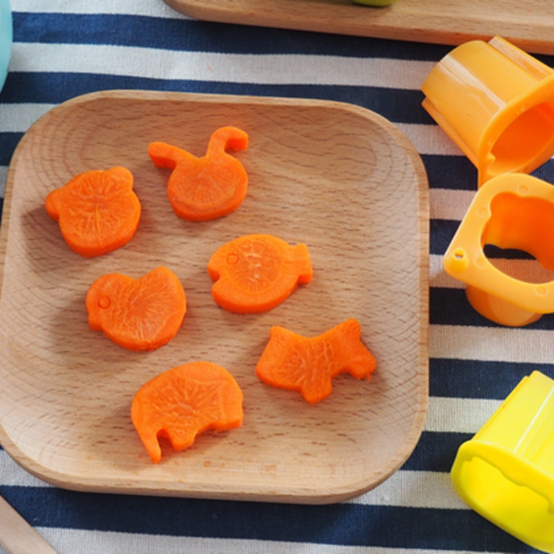 小动物件按压切水果蔬菜压花胡萝卜造型器便当DIY卡通饭团模具