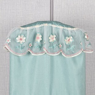 挂烫机罩蕾丝布艺杆衣架全包拉链防尘罩落地家用圆柱罩子