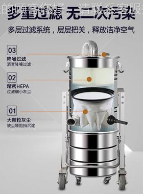 吸滑QWW石粉尘末移工业吸器上海动式大量风吸粉尘集尘机
