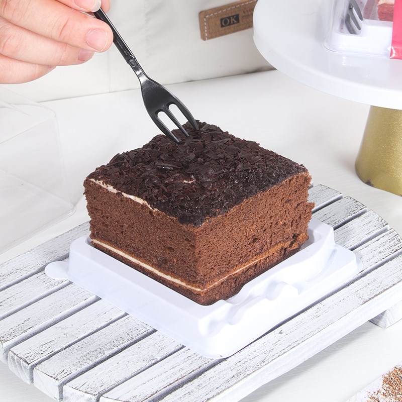 红丝绒蛋糕包装盒黑森林咸奶油盒子蛋糕切块盒 甜品盒 打包盒