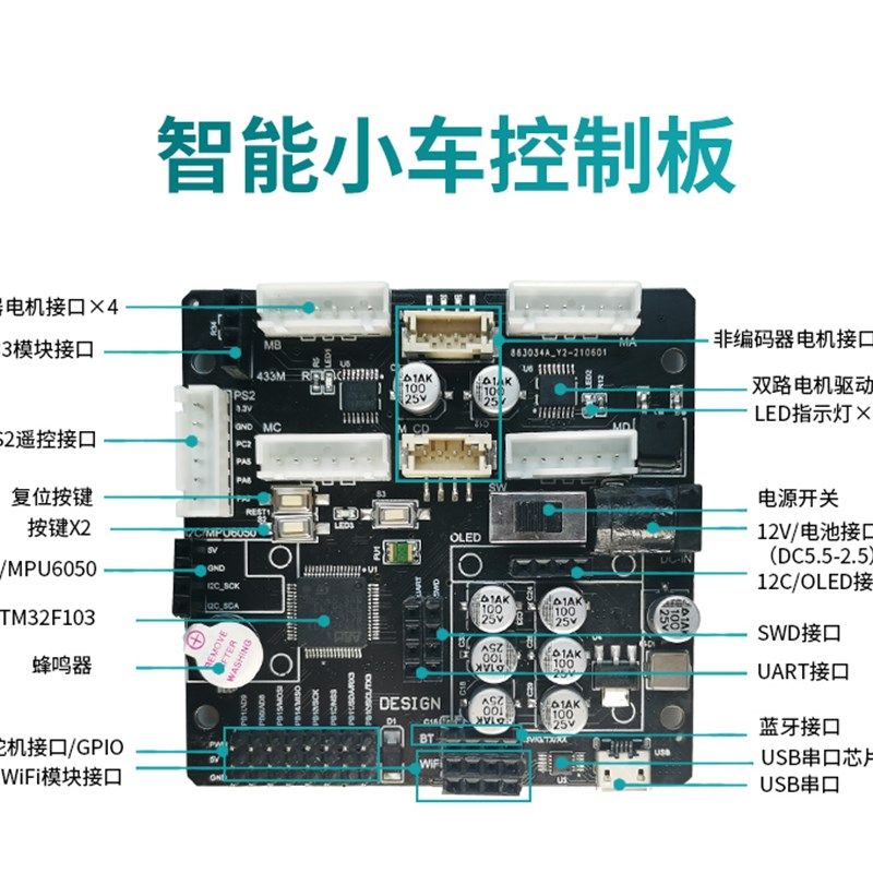 F发板 麦轮智能小车 控制闭环电驱动 全源单片,电子元器件市场,开发板/学习板/评估板/工控板,淘宝优惠券,粉丝福利购,淘宝优惠卷