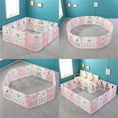 儿童游戏围栏宝宝护栏爬行垫一体学步栅栏婴幼儿防护栏室内