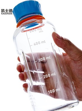 德国肖特瓶TILITY蓝盖试剂瓶   实验室玻璃瓶GL带盖硅胶标识环