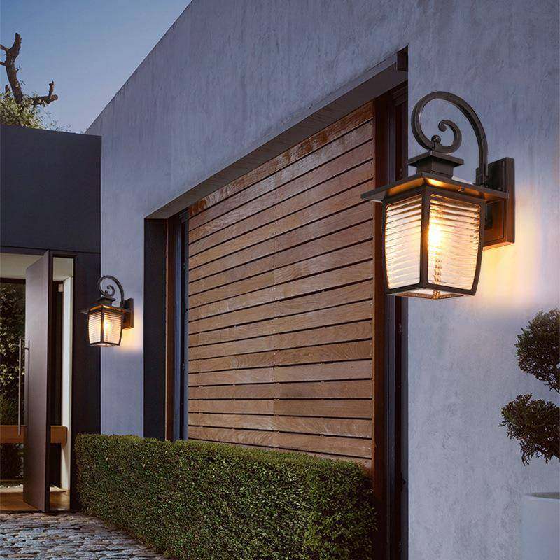 跨境室外壁灯欧式防水简约别墅花园庭院外墙灯楼梯间走廊户外壁灯