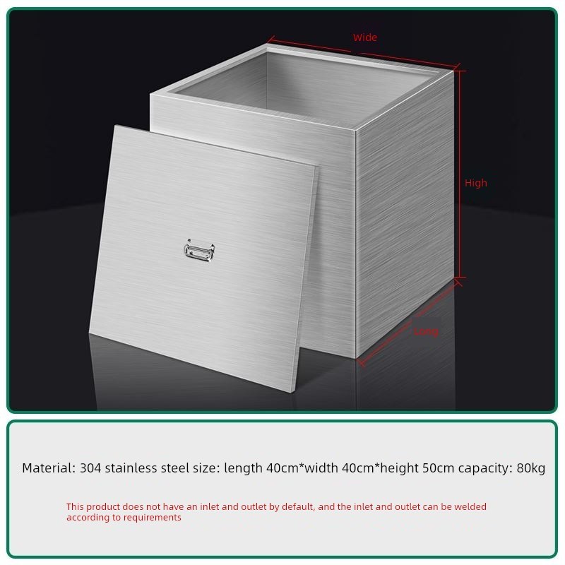 3不锈钢水箱揭盖挂墙式304移E动蓄水池厨房厕所正方形储水桶