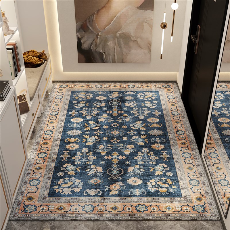 高级感波西米亚入户门地垫进门脚垫高端定制家用客厅地毯玄关垫子