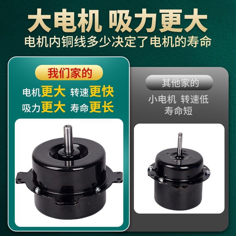 大功率排气扇抽风机强力厨房家用静音排风扇换气工业高速风机商用
