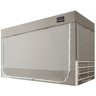 纹账遮光布防尘上下铺通用 大学生宿舍蚊帐上铺寝室床帘一体式