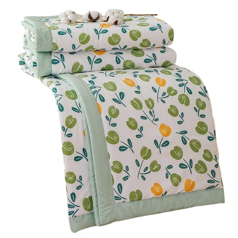 新疆全棉花夏被可水洗单人薄被子a类空调被花夏凉被可机洗