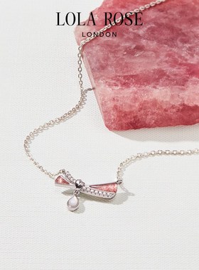 Lola Rose罗拉玫瑰缎带项链女款锁骨链爆款小众时尚生日礼物