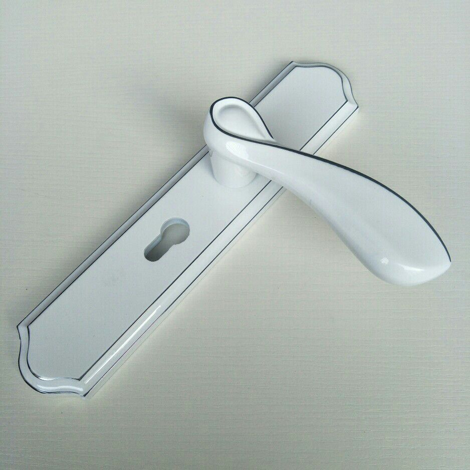 欧式合金实木门h把手 室内卧室房门锁 锁具五金大50磁吸静音锁体