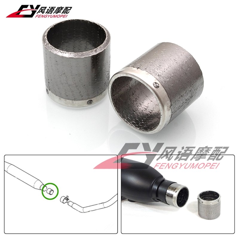 适用哈雷XL883 1200 软尾肥仔戴娜17-19排气管接口密封垫圈石棉垫