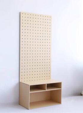 【OB】海洋板定制洞洞板收纳柜一体专卖店商铺展示架收纳层架收纳