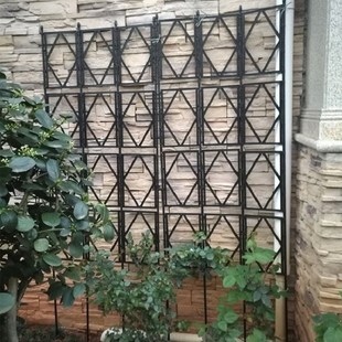 花园花架月季藤架铁线莲藤蔓支架攀爬屏风架户外栅栏网格架可拼接