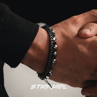 星宇纪 几何金属系列手链男款小众高级感古巴链潮流男生手链