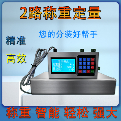 两路自动称重定量控制器 液体颗粒膏体定量秤  2路分装灌装机仪表