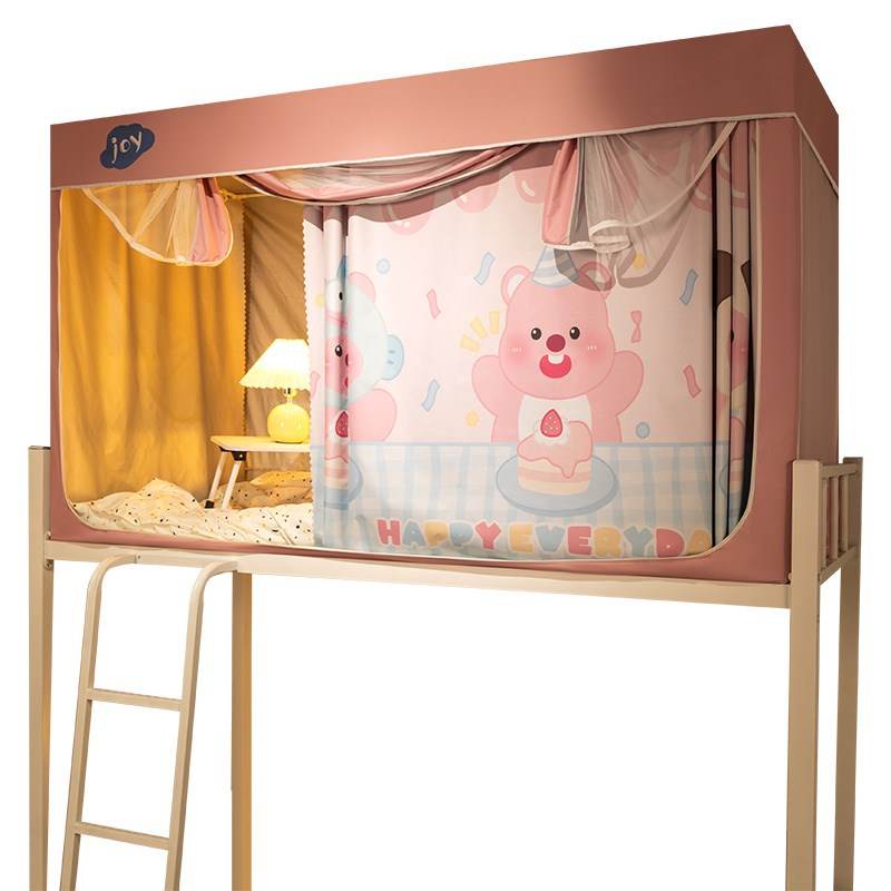 强遮光床帘大学生宿舍寝室窗帘一体式下铺全包封闭上下铺通用