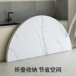 折叠圆桌面4分台餐桌圆形台面家用小户型大圆桌10-20人饭桌面板