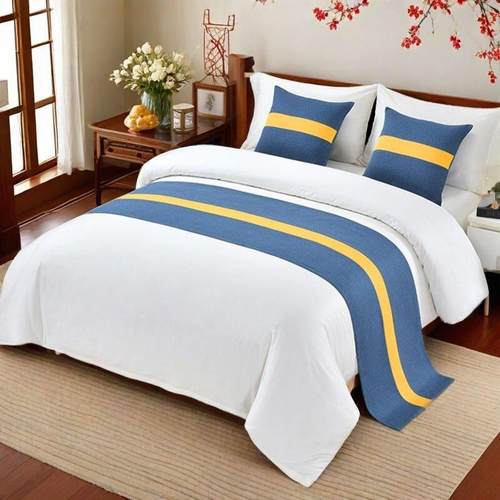 新款五星级高级轻奢民宿抱枕酒店宾馆专用床旗床尾巾防脏床盖