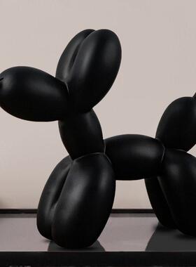 卡通可爱黑白气球狗创意家居摆件软装客厅电视柜装饰工艺品卡