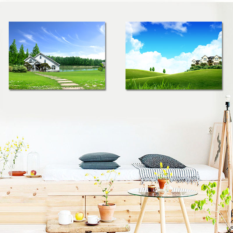 餐厅装饰画田园风格单幅无框画走廊楼梯间挂画现代简约客厅墙壁画图片