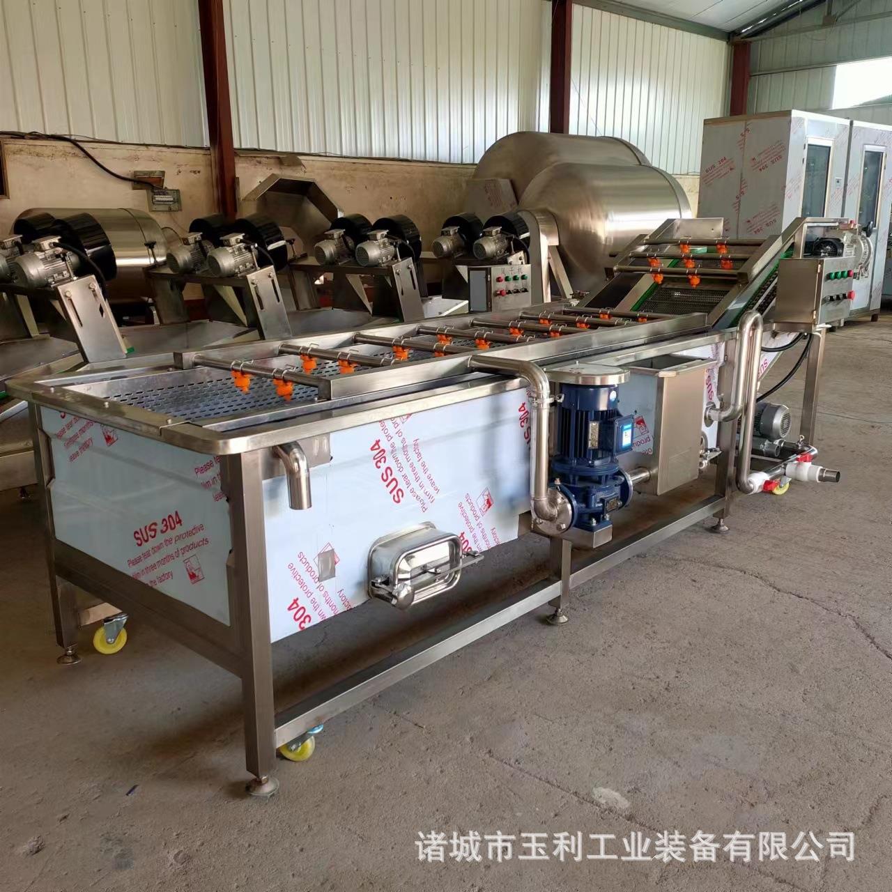 全自动果蔬气泡清洗机辣椒黄瓜南瓜高压喷淋清洗设备商用洗菜机