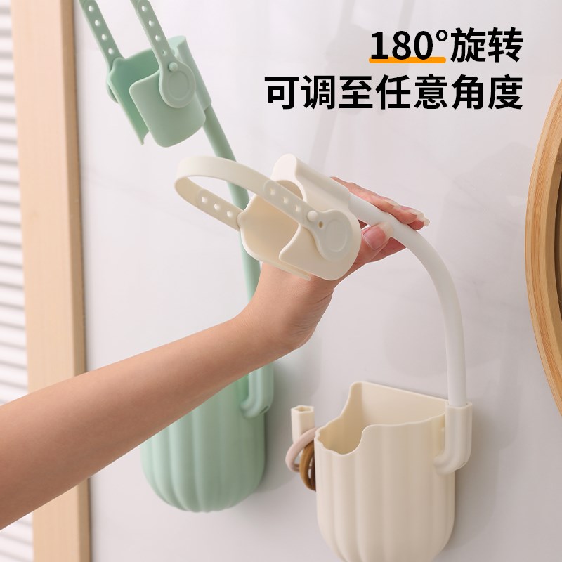 懒人吹风机支架免打孔p可调节风筒解放双手电吹风卫生间置物架壁