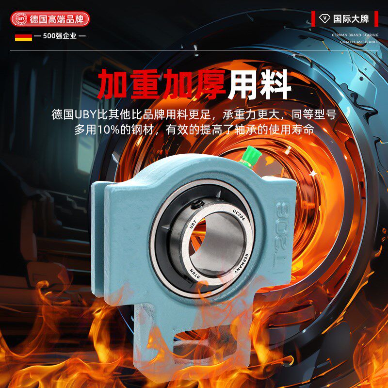 进口带座a耐高温外球面轴承UCT204 T205 T206 207 208 209 210 21
