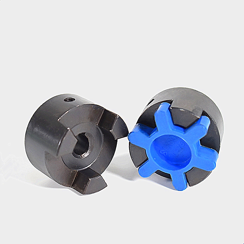 L070 075 090 100梅花联轴器 45钢三爪联轴器 伺服电机弹性连轴器