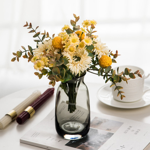 田园清新森系仿真花摆设拍照道具窗台桌面小花束客厅装饰插瓶假花