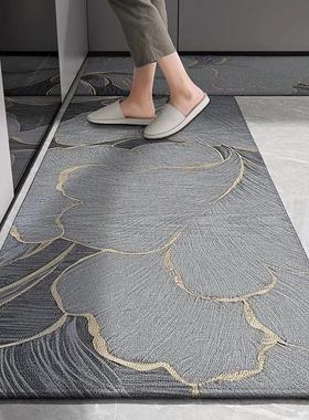 德国厨房地垫新款可擦免洗耐脏防水垫子防油防滑门口家用地毯