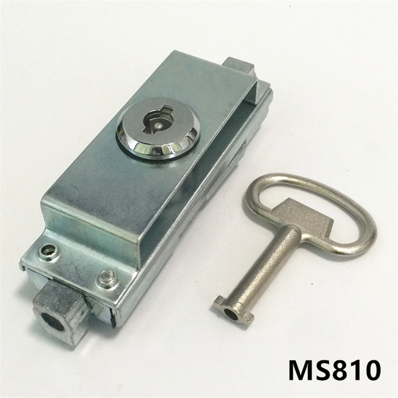 电柜平面锁MS810机柜机箱连杆锁控制R柜门锁三点联动锁