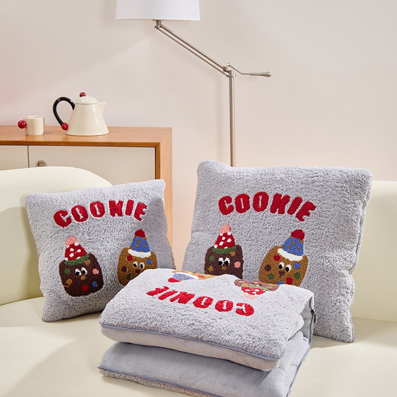 两用抱枕被靠垫枕头被汽车沙发z办公室午睡保暖加厚卡通二合一学