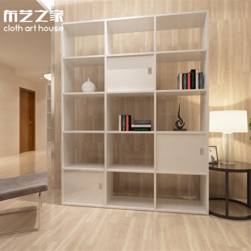 简约现代烤漆书柜自由组合书架储物柜书房客厅置W物柜大型书橱