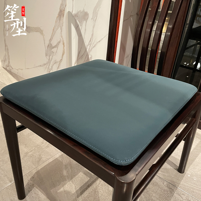 新中式仿磨砂皮椅垫子红木v家具坐垫圈椅沙发座垫定制四季通用