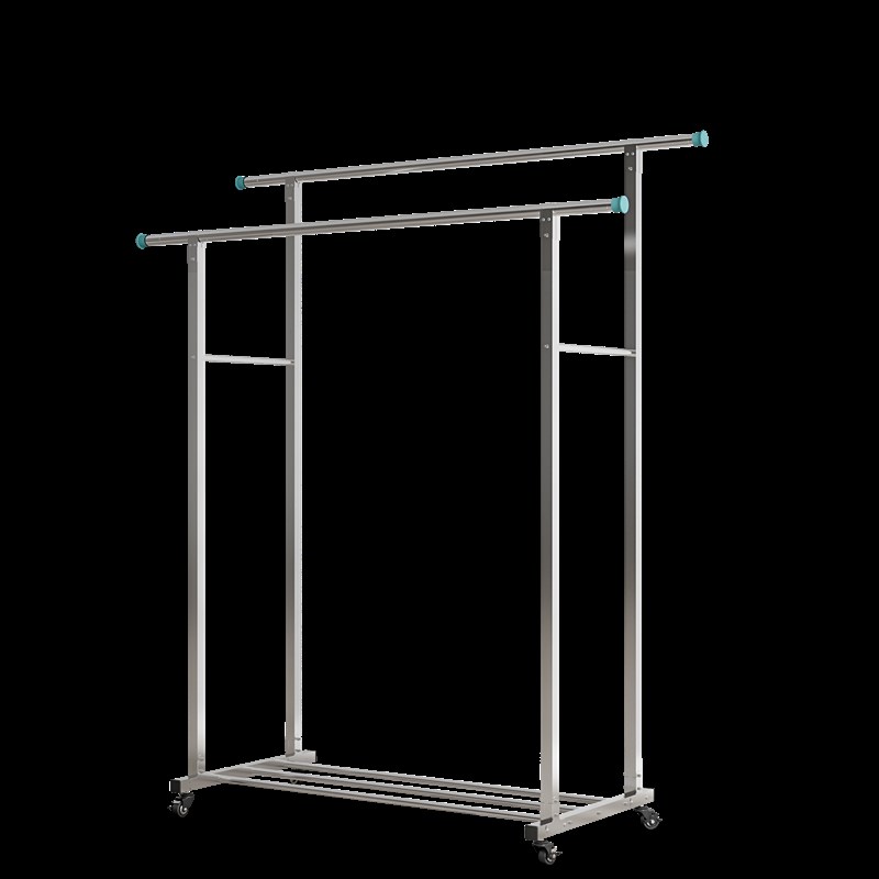 晾衣架落地单杆式简易晒r衣架阳台不锈钢伸缩凉衣杆室内外晒被子