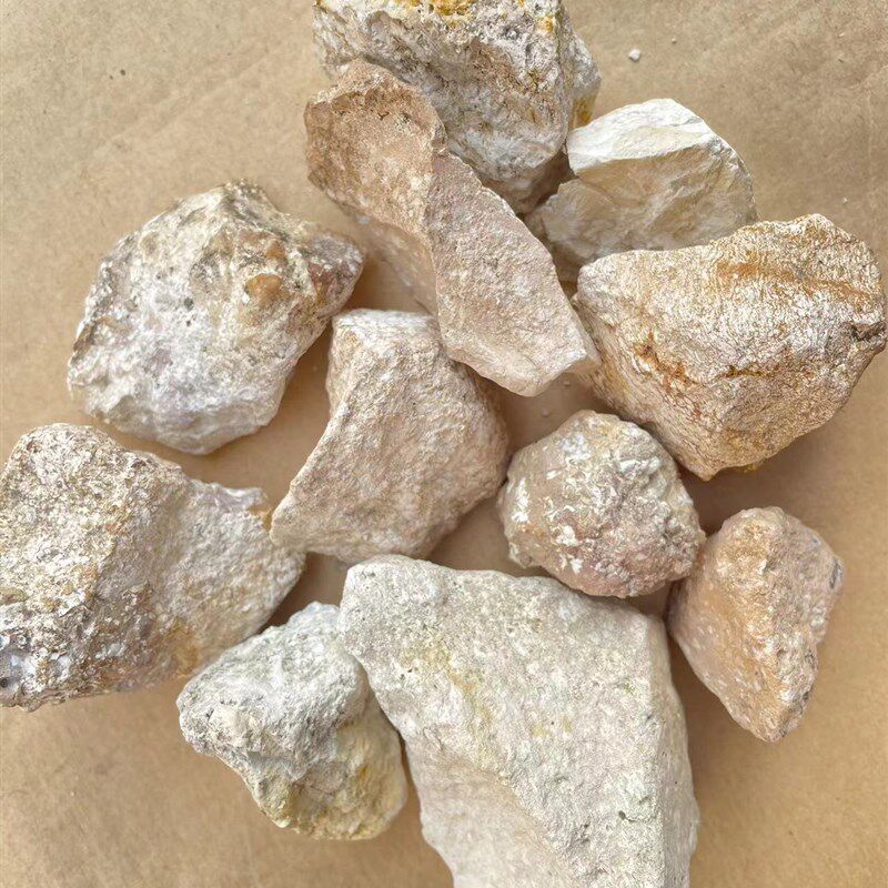 高纯实验煅烧高岭土块 水v洗高岭土原矿 瓷砖用高岭土矿石颗粒