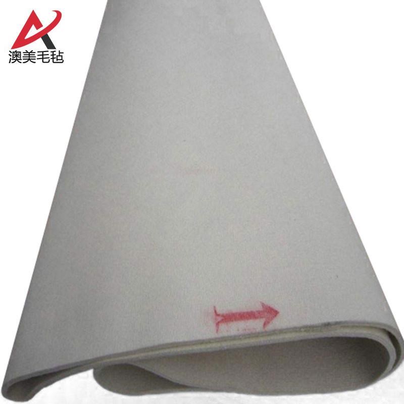 耐高温毛毡筒铝型材冷床设备PBO毛毡滚筒直K条环带工业羊毛毡600